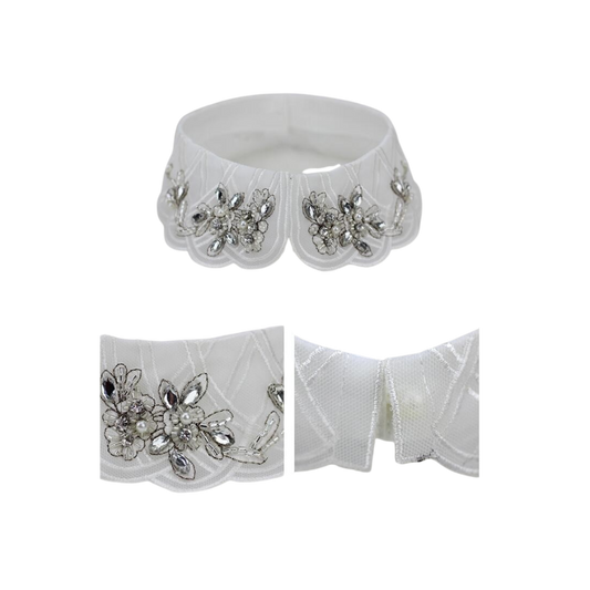 Beaded Lace Detachable Collar