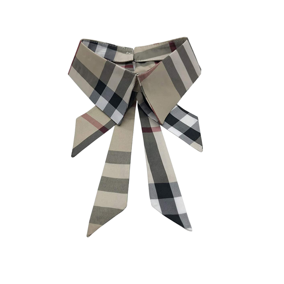 Plaid Detachable Collar